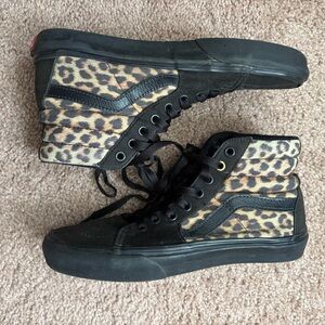 Vans Cheetah Print High-Top Sneakers